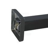 400Mm Square Wall Mounted Shower Arm Matt Black