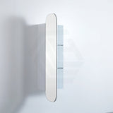 400X1500Mm Wall Hung Pvc Shaving Cabinet Matt White Finish Pencil Mirror For Bathroom