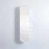 400X1500Mm Wall Hung Pvc Shaving Cabinet Matt White Finish Pencil Mirror For Bathroom