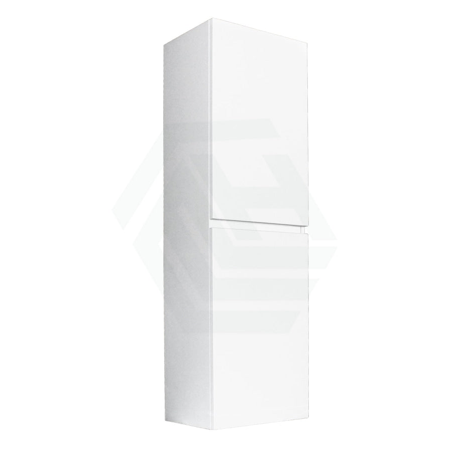 400X300X1350Mm Wall Hung Bathroom Vanity Tall Boy Gloss White Pvc Vacuum Filmed Mdf Board