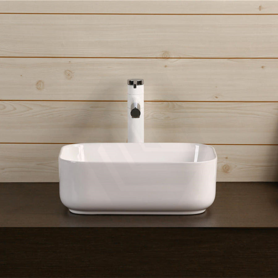 400X300X140Mm Above Counter Ceramic Basin Gloss White For Bathroom