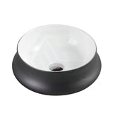 Above Counter Ceramic Basin Round Nero Grey