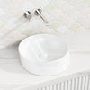 400X440X100Mm Round Gloss White Above Counter Ceramic Basin Top Basins