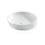 Above Counter Round Basin Ceramic Gloss White