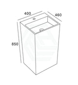 400X460X850Mm Freestanding Concrete Basin Floor Mounted With Tap Hole Basins