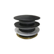 40Mm Matt Black Solid Brass Bathtub Mushroom Pop Up Waste Drain No Overflow Basin Wastes