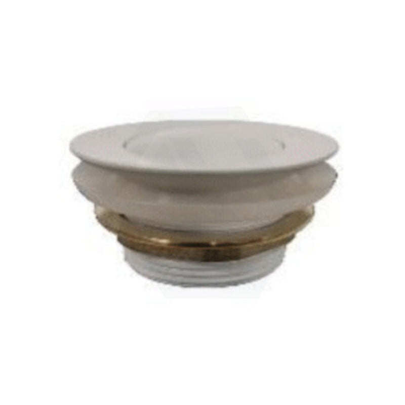 40Mm Solid Brass Bathtub Pop Up Waste Drain No Overflow Matte White Finished Matt Basin Wastes