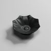 410X410X120Mm Flower Shape Matt Black Above Counter Basin Ceramic Basins