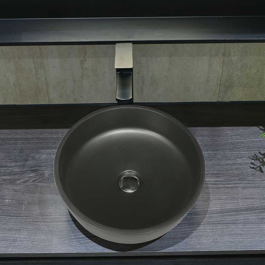 410X410X150Mm Round Above Counter Porcelain Basin Basins