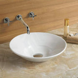 410X410X160Mm Inset Ceramic Basin Gloss White Round Basins