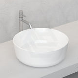 Above Counter Basin Ceramic Round Gloss White