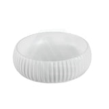 420X420X135Mm Round Above Counter Ceramic Basin Matt White Basins