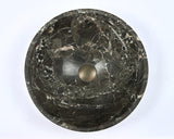 420X420X140Mm Round Nature Stone Basin Black Marble Finish