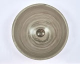 420X420X140Mm Wooden Grey Marble Stone Round Wash Basin