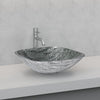 Square Above Counter Glass Bathroom Wash Basin