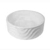 420X420X160Mm Round Matt White Above Counter Ceramic Basin Basins