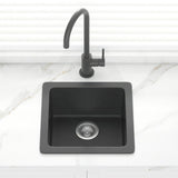 Granite Kitchen Sink Single Bowl 422mm Black