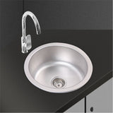 430Mm Round Stainless Steel Single Bowl Kitchen Sink