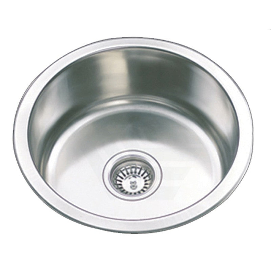 430Mm Round Stainless Steel Single Bowl Kitchen Sink