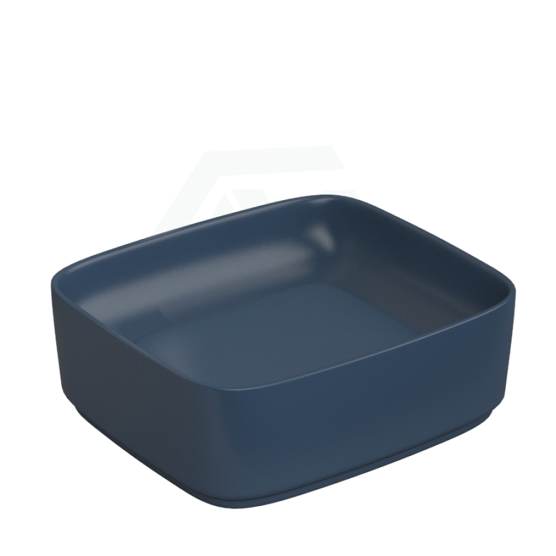 430x380x145mm Rectangle Above Counter Ceramic Wash Basin Matt Dark Grey with Decoration Board