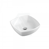 430X430X135Mm Above Counter Ceramic Basin Gloss White Special Shape Basins