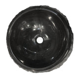 430X430X140Mm Above Counter Stone Basin Round Marble Surface Bathroom Wash