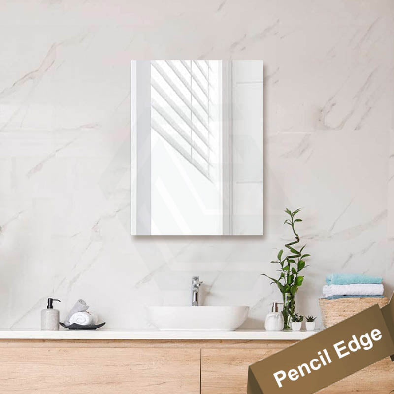 450/600/750/900/1200/1500Mm Bathroom Mirror Pencil Edge Rectangle Square Wall Mounted Vertical Or