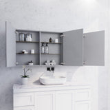 450/600/750/900/1200/1500Mm Matt White Wall Hung Mdf Pencil Edge Shaving Cabinet For Bathroom