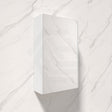 450/600/750/900/1200/1500Mm Geneva Matt White Wall Hung Mdf Fluted Pencil Edge Shaving Cabinet For