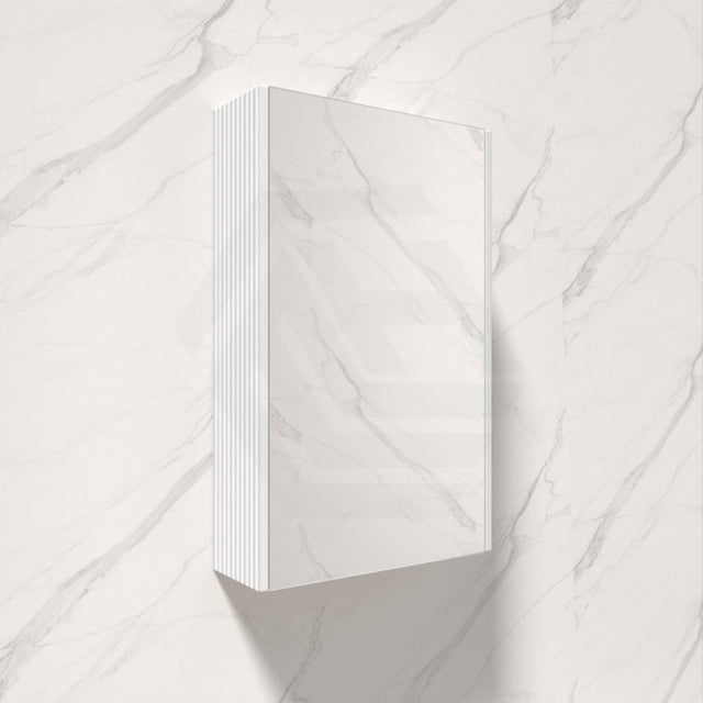 450/600/750/900/1200/1500Mm Geneva Matt White Wall Hung Mdf Fluted Pencil Edge Shaving Cabinet For