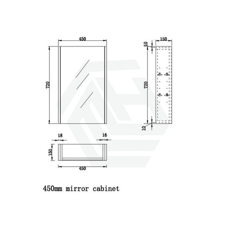 450/600/750/900/1200/1500Mm Wall Hung Mdf Shaving Cabinet White Pencil Mirror For Bathroom Cabinets