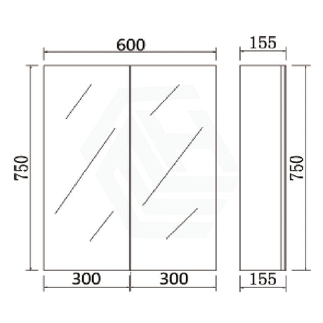 450/600/750/900/1200/1500Mm Pvc Pencil Edge Gloss White Shaving Cabinet With Mirror Polyurethane