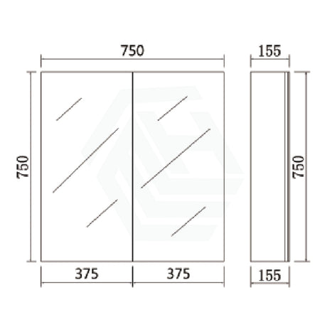 450/600/750/900/1200/1500Mm Pvc Pencil Edge Gloss White Shaving Cabinet With Mirror Polyurethane