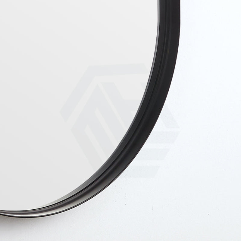 450/600Mm Bathroom Black Framed Oval Mirror Wall Mounted Mirrors