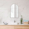 450/600/800/900Mm Bathroom Brushed Nickel Framed Arch Mirror Wall Mounted Mirrors