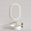 450/600Mm Led Mirror Oval Acrylic Touch Sensor Led Mirrors