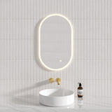 450/600Mm Led Mirror Oval Acrylic Touch Sensor Led Mirrors