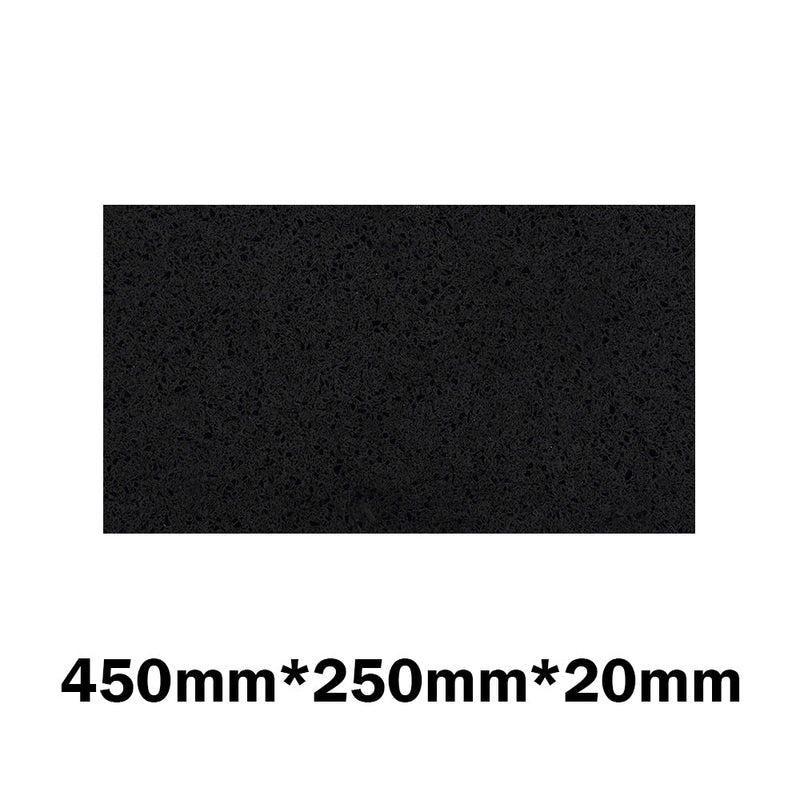 20Mm/40Mm Thick Gloss Ink Black Stone Top For Above Counter Basins 450-1800Mm Vanity Tops