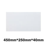 20Mm/40Mm Thick Gloss Silk White Stone Top For Above Counter Basins 450-1800Mm 450Mm X 250Mm / 40Mm