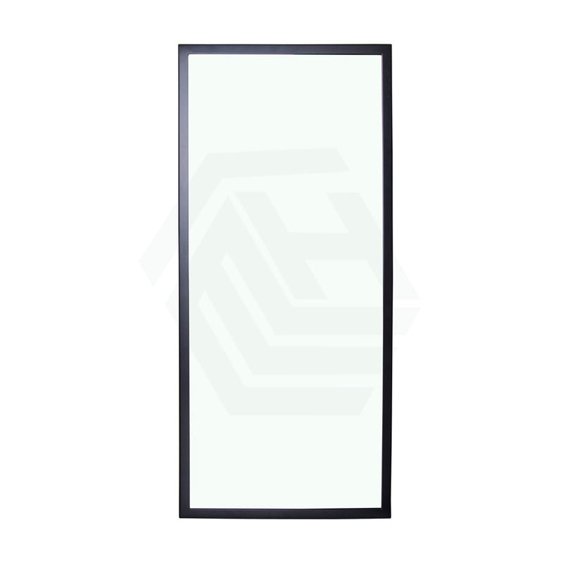 450Mmx1000Mm Framed Rectangle Bathroom Wall Mirror Matt Black Mirrors