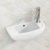 450X215X180Mm Rak Compact Slim Wall Hung Basin Ceramic In Gloss White Basins