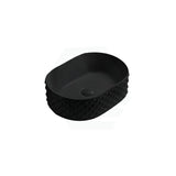 450X330X130Mm Oval Matt Black Above Counter Basin Ceramic Basins