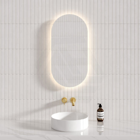 450X900Mm Led Mirror Backlit With Touch-Free Sensor Oval Mirrors