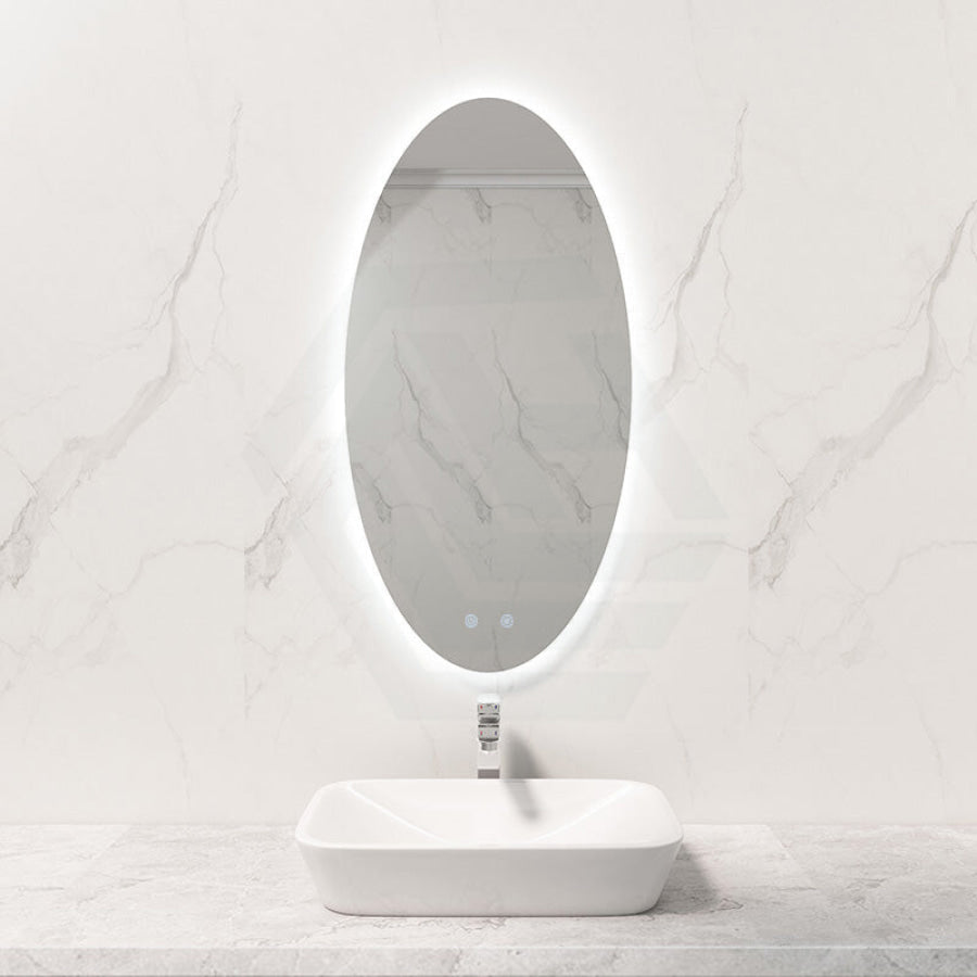 450X900Mm Led Mirror Oval Motion Sensor Auto On