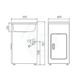 455X555X925Mm 35L Stainless Steel Laundry Tub Cabinet Freestanding Tubs