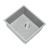 457X406X200Mm Carysil Concrete Grey Single Bowl Granite Stone Kitchen/laundry Sink Top/flush/under