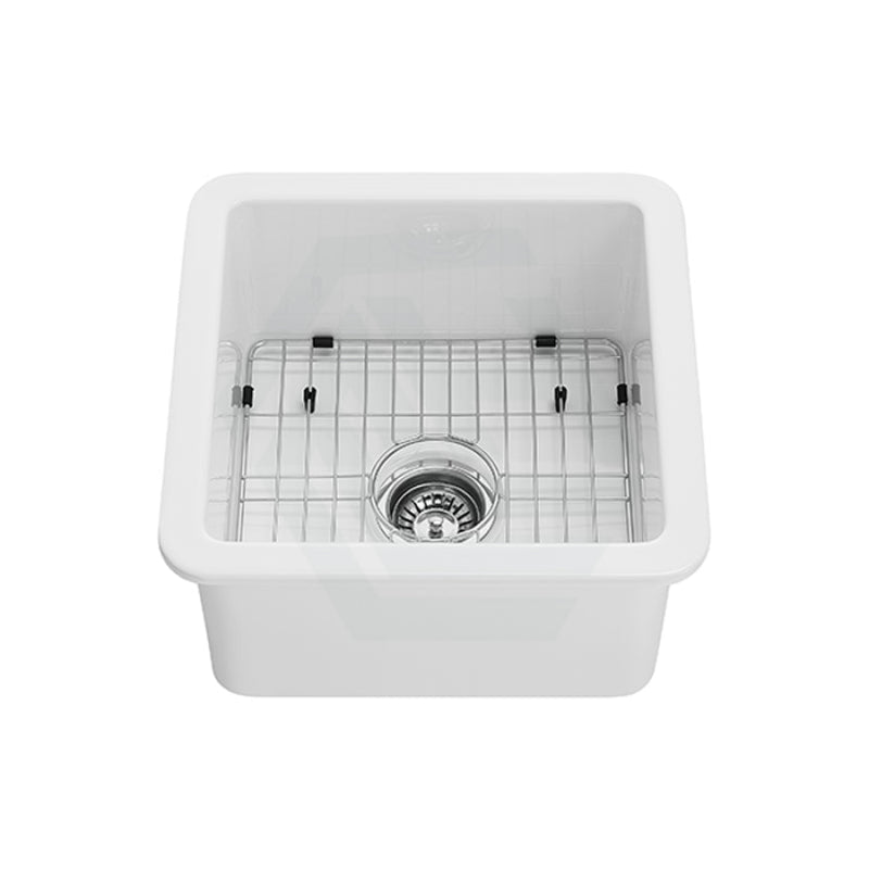 457X457X228Mm Gloss White Camden Fireclay Kitchen/Laundry Sink Single Bowl Top/Under Mount Kitchen