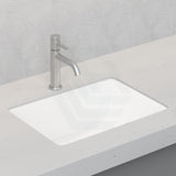 Under Counter Basin Rectangle Gloss White Ceramic