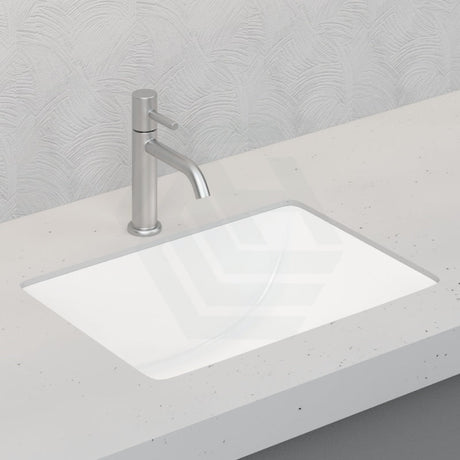 Under Counter Basin Rectangle Gloss White Ceramic