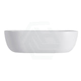 465X320X137Mm Rectangle Matt White Above Counter Ceramic Basin Ultra Slim